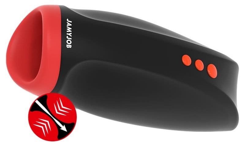 JAMYJOB - NOVAX MASTURBATOR WITH VIBRATION AND COMPRESSION